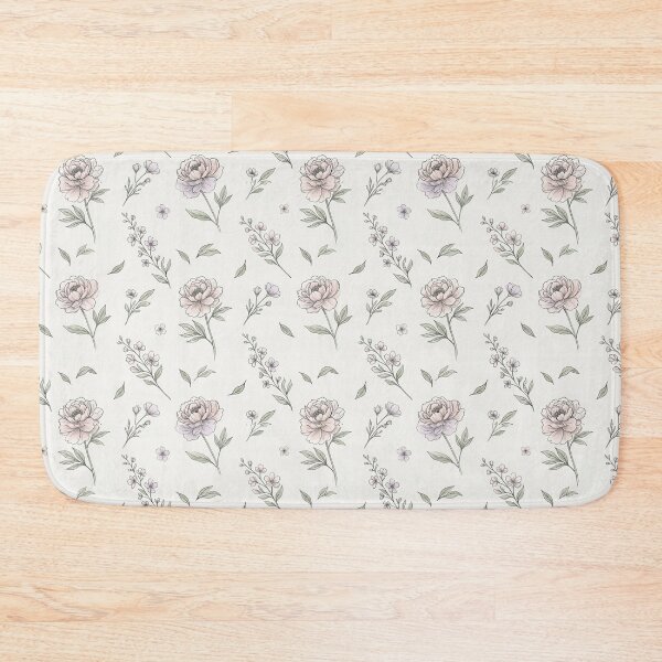 Item preview, Minimal Botanical Line Art Watercolor Floral Seamless Pattern designed and sold by Inkworksbyshery.