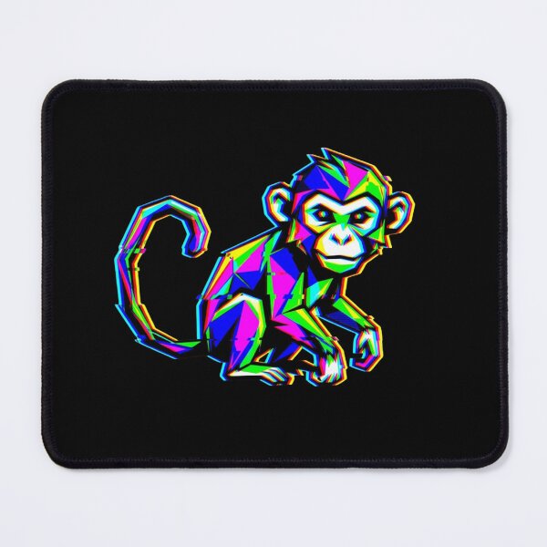 Item preview, Curious Little Monkey – Glitch Style T-Shirt for Kids and Teens designed and sold by bsbd-action.