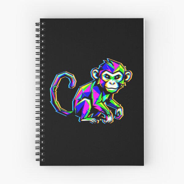 Item preview, Curious Little Monkey – Glitch Style T-Shirt for Kids and Teens designed and sold by bsbd-action.