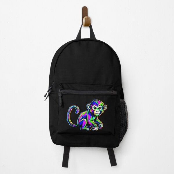 Item preview, Curious Little Monkey – Glitch Style T-Shirt for Kids and Teens designed and sold by bsbd-action.