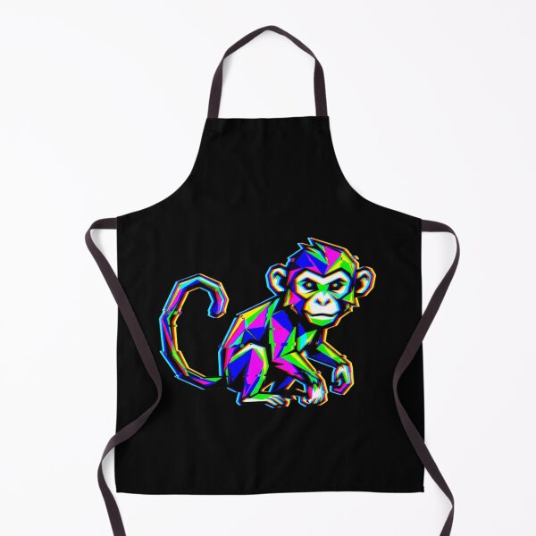 Item preview, Curious Little Monkey – Glitch Style T-Shirt for Kids and Teens designed and sold by bsbd-action.