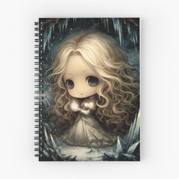 Item preview, Grimm Chibi Ice Queen – Frozen Dark Fairytale Gothic Princess Art designed and sold by InkAndGloom.