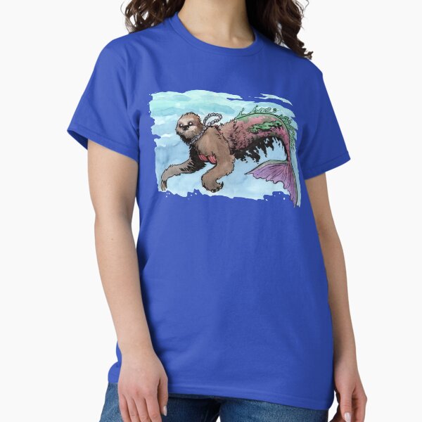 Herman the Mersloth (Sloth Mermaid) Classic T-Shirt