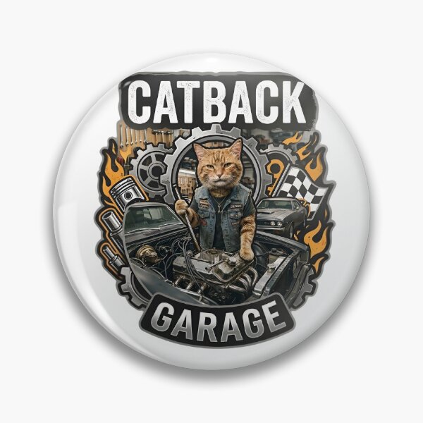 Item preview, Funny Exhaust Specialist Cat - Catback Garage Gear designed and sold by abdosArts1.
