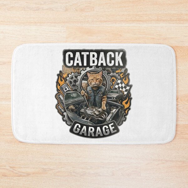 Item preview, Funny Exhaust Specialist Cat - Catback Garage Gear designed and sold by abdosArts1.