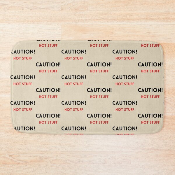 Item preview, Caution Hot Stuff Cooking & Baking Kitchen Stickers Prints Posters Wall Art Magnet Home Coffee Cup Decoration TShirt Stationary Notebook Magnet Hat Kitchen Work School Office Redbubble Shop designed and sold by Saritas Boutique Shop.