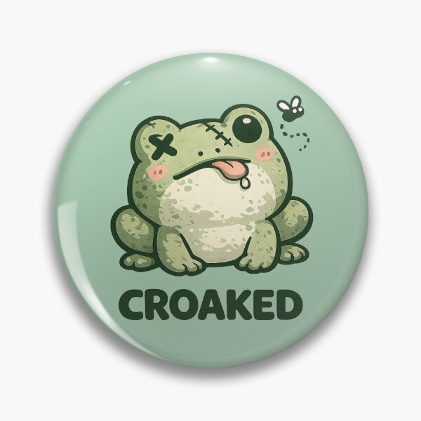 Item preview, Croaked — Cute Zombie Frog designed and sold by DreamMachine69.
