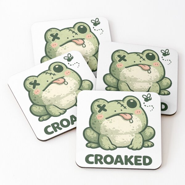 Item preview, Croaked — Cute Zombie Frog designed and sold by DreamMachine69.