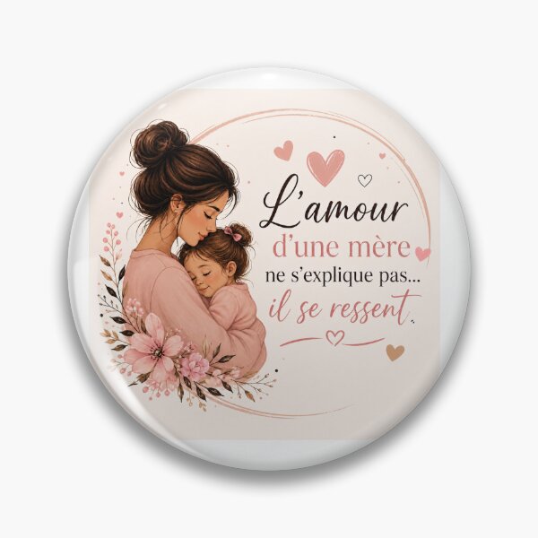 Item preview, “A Mother’s Love” – Tender Mother & Child Illustration – Pastel Floral Design designed and sold by Création d'Ilyanna.