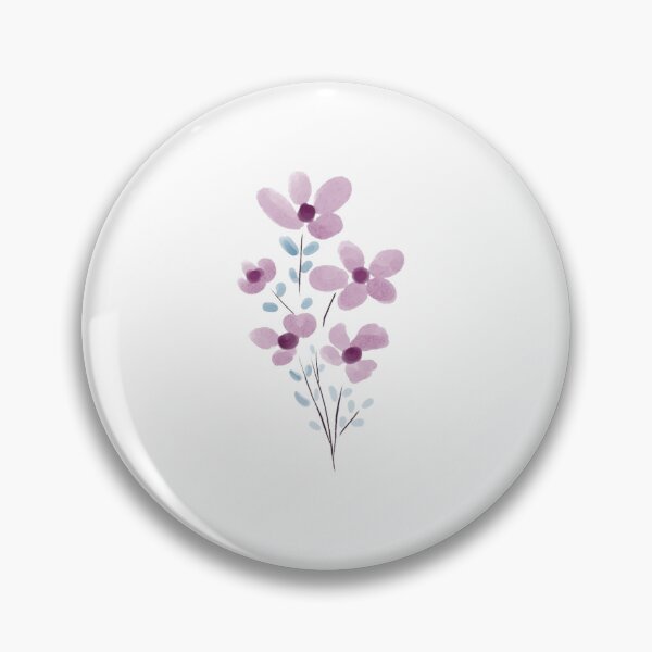 Item preview, Purple watercolor flowers designed and sold by LillieLane.