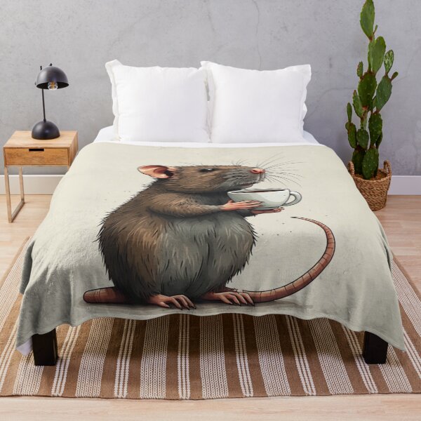 Item preview, rat drinking coffe designed and sold by vinniespeer.