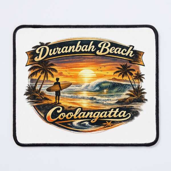 Item preview, Duranbah Beach Coolangatta Australia Vintage designed and sold by VintageImageInc.
