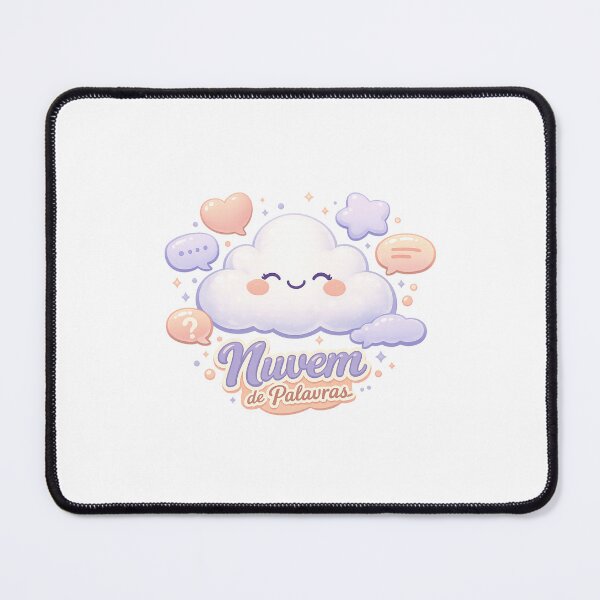 Item preview, Nuvem de Palavras – Cute Cloud Mascot designed and sold by LuveraxArt.