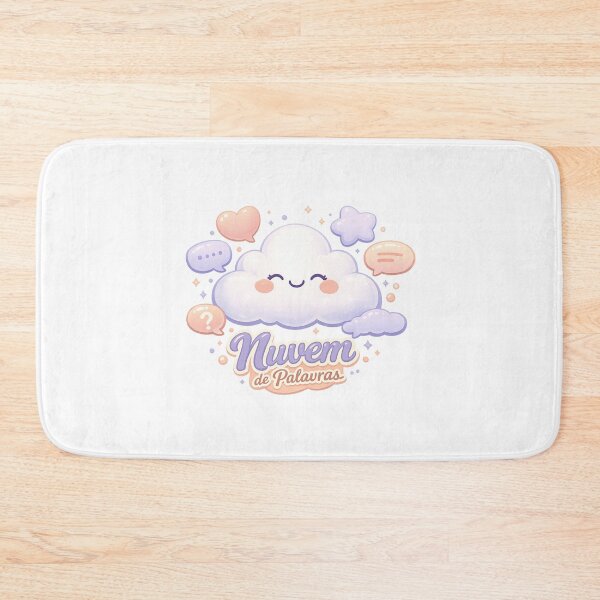 Item preview, Nuvem de Palavras – Cute Cloud Mascot designed and sold by LuveraxArt.