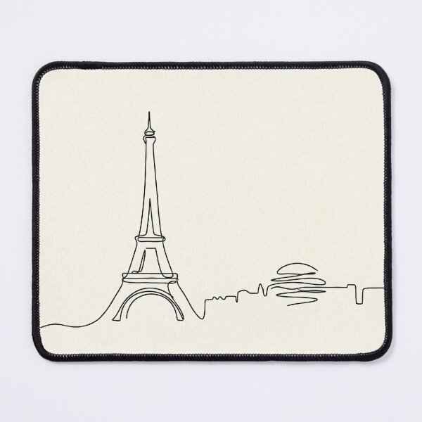 Item preview, Minimal Eiffel Tower Continuous Line Skyline designed and sold by PixorStudio.
