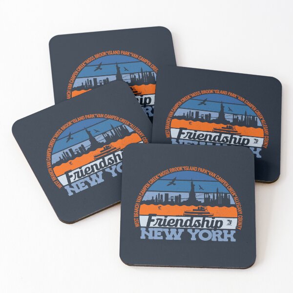 Item preview, Friendship New York Sunset Retro Vintage Local Pride Logo designed and sold by CRHPOD20.