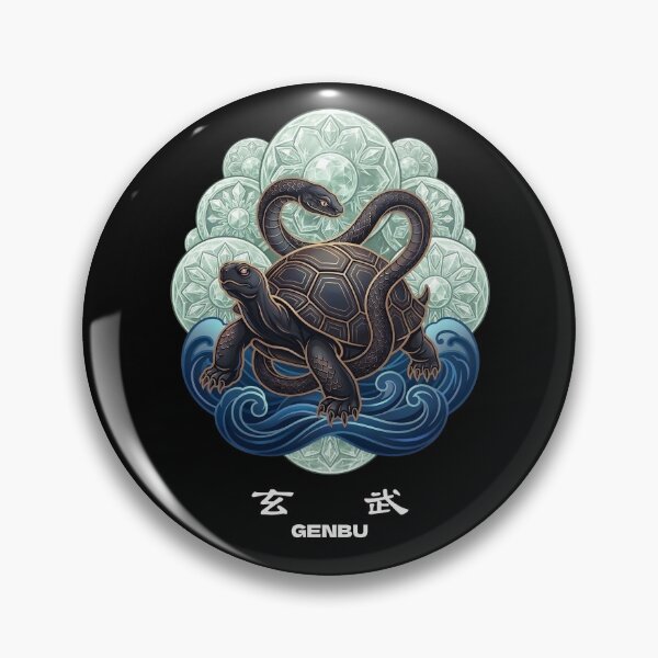 Item preview, Genbu The Black Tortoise of the North - Japanese Mythology designed and sold by Spirits Dark Japan.