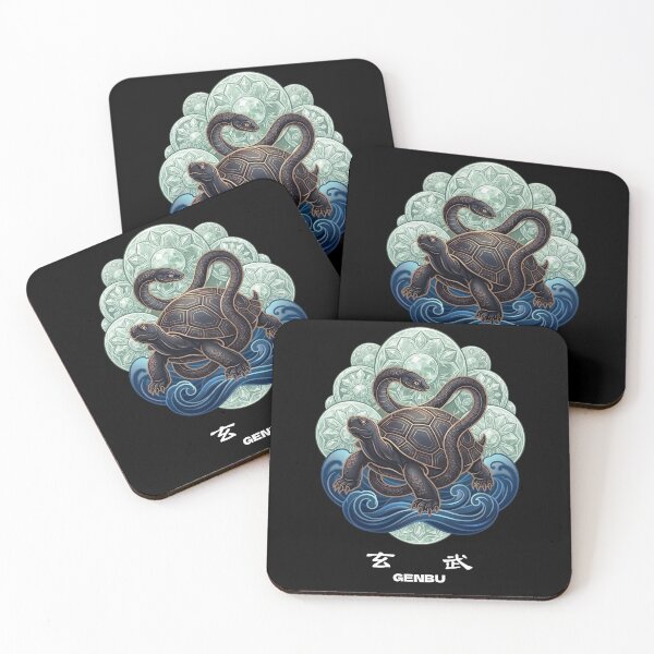 Item preview, Genbu The Black Tortoise of the North - Japanese Mythology designed and sold by Spirits Dark Japan.