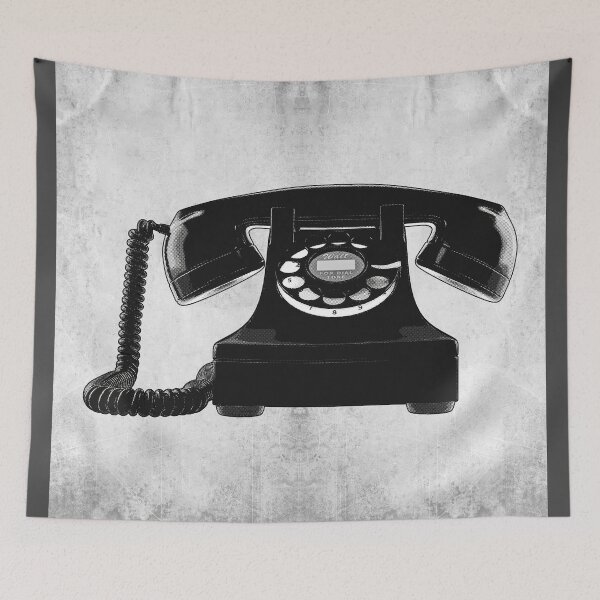 Item preview, 1937 Western Electric Rotary Phone Dark Vintage Art designed and sold by Ghoul Enterprises.
