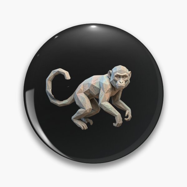 Item preview, Sculptural Monkey in Motion – Artistic Design of Rock and Geometry designed and sold by bsbd-action.