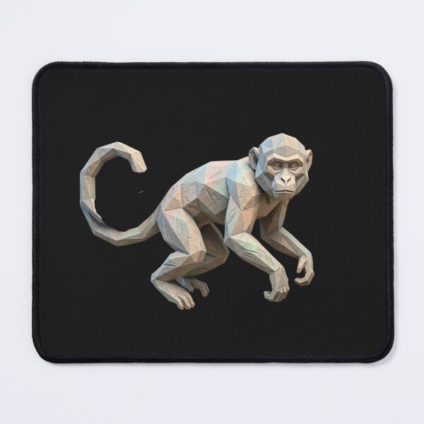 Item preview, Sculptural Monkey in Motion – Artistic Design of Rock and Geometry designed and sold by bsbd-action.