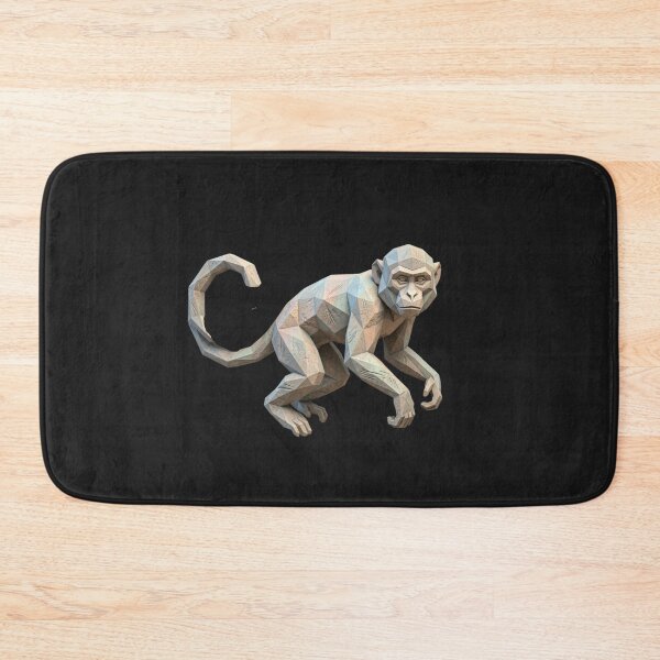 Item preview, Sculptural Monkey in Motion – Artistic Design of Rock and Geometry designed and sold by bsbd-action.