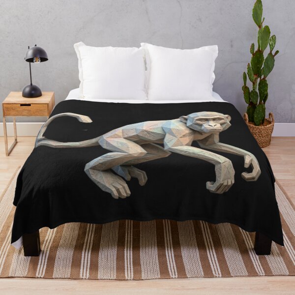 Item preview, Sculptural Monkey in Motion – Artistic Design of Rock and Geometry designed and sold by bsbd-action.