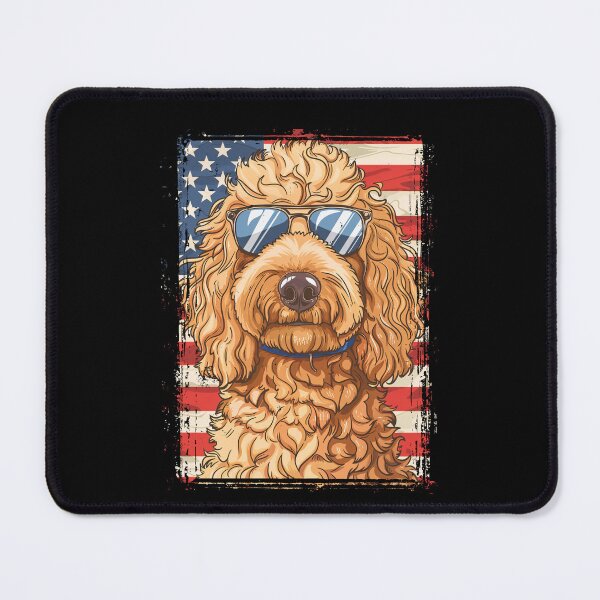 Item preview, Funny Labradoodle 4th July USA Flag America Mom Dad Kids designed and sold by rafaeltto.