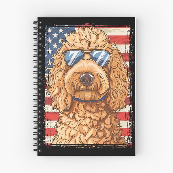 Item preview, Funny Labradoodle 4th July USA Flag America Mom Dad Kids designed and sold by rafaeltto.