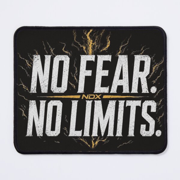 Item preview, No Fear No Limits – Fearless Mindset Bold Typography Graphic Design | NDX designed and sold by NDX9.