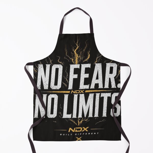Item preview, No Fear No Limits – Fearless Mindset Bold Typography Graphic Design | NDX designed and sold by NDX9.
