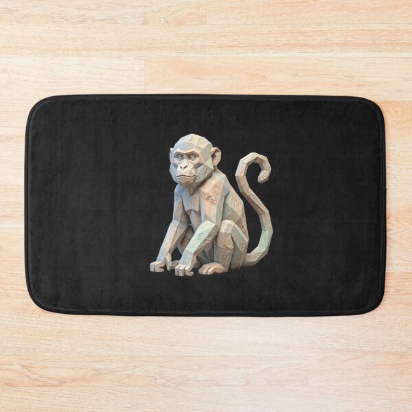 Item preview, Monumental Monkey Bust – Digital Stone Art for Collectors designed and sold by bsbd-action.