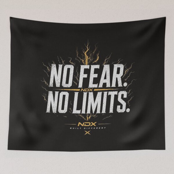 Item preview, No Fear No Limits – Fearless Mindset Bold Typography Graphic Design | NDX designed and sold by NDX9.