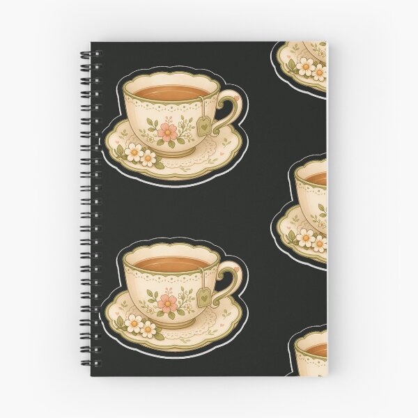 Item preview, Cottagecore Teacup Sticker designed and sold by MossandPineStud.