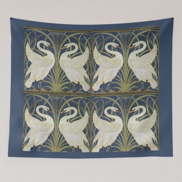 Item preview, Swans and Rushes	 designed and sold by GrayHareCards.
