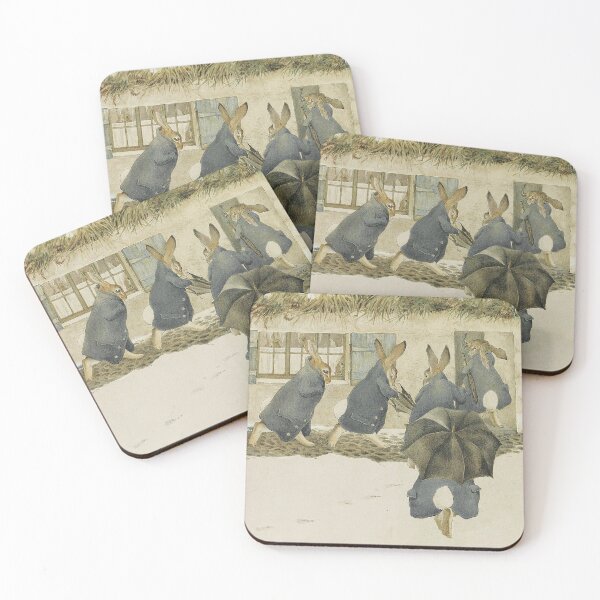 Item preview, The Arrival - The Rabbits Christmas Party - Beatrix Potter designed and sold by forgottenbeauty.