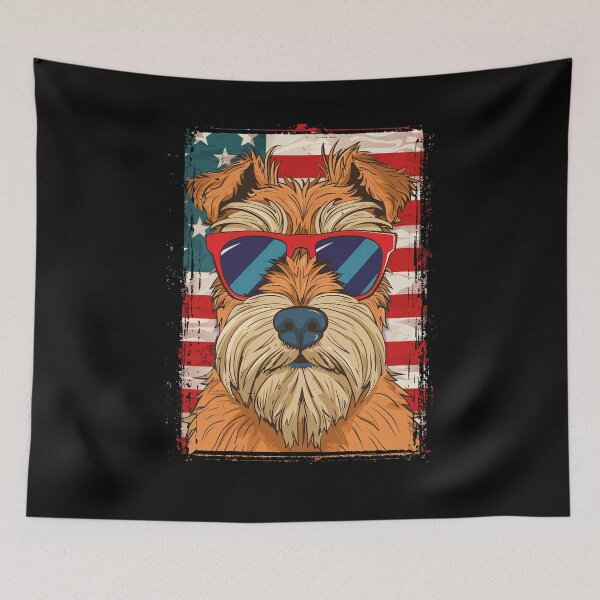 Item preview, Funny Lakeland Terrier 4th July USA Flag America Mom Dad Kids designed and sold by rafaeltto.