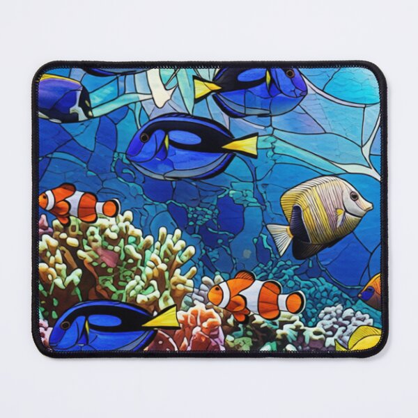 Item preview, Aquarium stained glass designed and sold by Robo-Mart Smart Shopping.