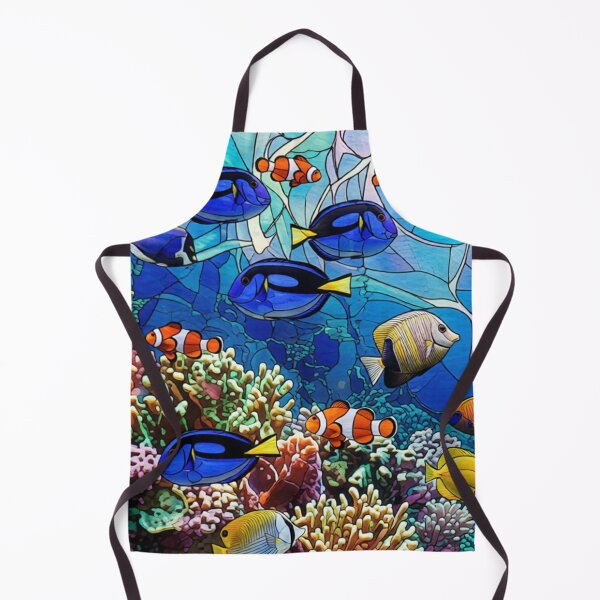 Item preview, Aquarium stained glass designed and sold by Robo-Mart Smart Shopping.