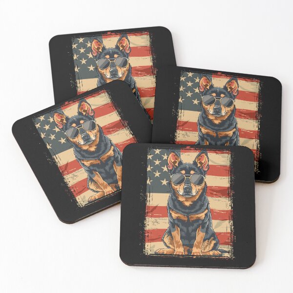 Item preview, Funny Lancashire Heeler 4th July USA Flag America Mom Dad Kids designed and sold by rafaeltto.