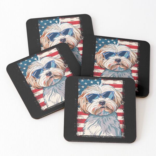 Item preview, Funny Maltipoo 4th July USA Flag America Mom Dad Kids designed and sold by rafaeltto.