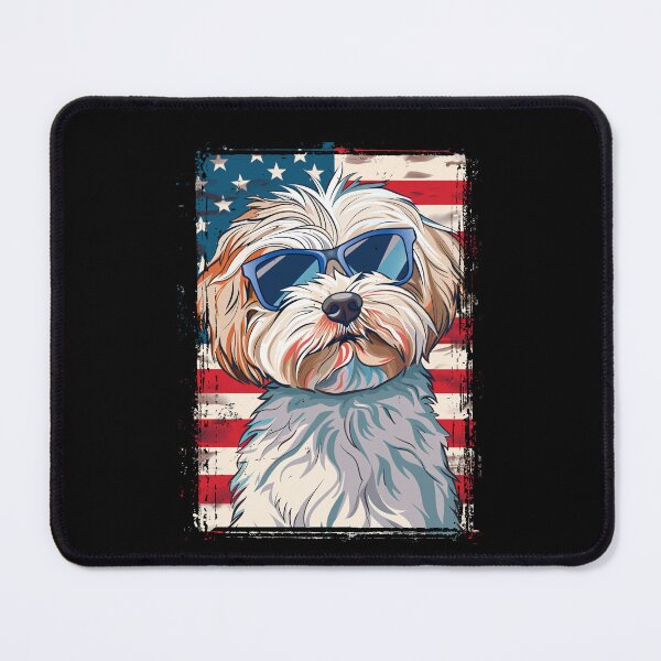 Item preview, Funny Maltipoo 4th July USA Flag America Mom Dad Kids designed and sold by rafaeltto.
