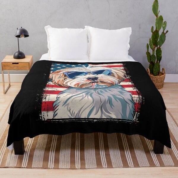 Item preview, Funny Maltipoo 4th July USA Flag America Mom Dad Kids designed and sold by rafaeltto.