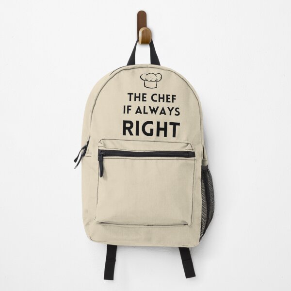 Item preview, The Chef Is Always Right Stickers Prints Posters Wall Art Magnet Home Coffee Cup Decoration TShirt Stationary Notebook Magnet Hat Kitchen Work School Office Redbubble Shop designed and sold by Saritas Boutique Shop.