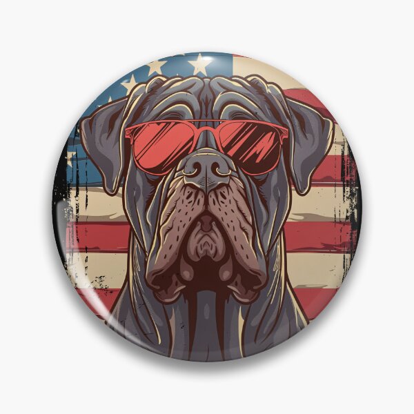 Item preview, Funny Neapolitan Mastiff 4th July USA Flag America Mom Dad Kids designed and sold by rafaeltto.
