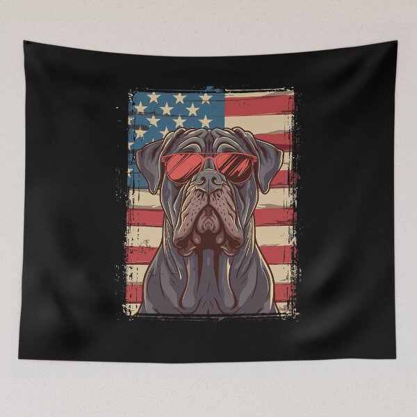 Item preview, Funny Neapolitan Mastiff 4th July USA Flag America Mom Dad Kids designed and sold by rafaeltto.