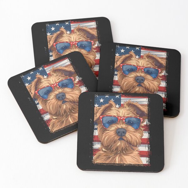 Item preview, Funny Norfolk Terrier 4th July USA Flag America Mom Dad Kids designed and sold by rafaeltto.