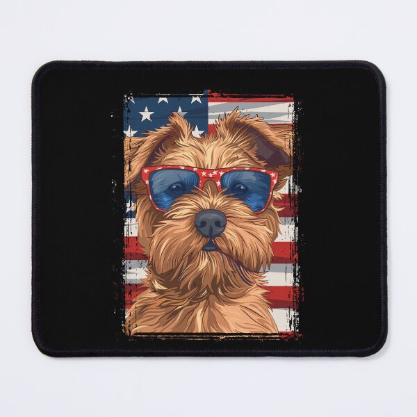 Item preview, Funny Norfolk Terrier 4th July USA Flag America Mom Dad Kids designed and sold by rafaeltto.