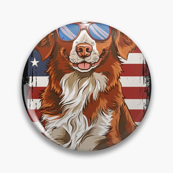 Item preview, Funny Nova Scotia Duck Tolling Retriever Toller 4th July USA Flag America Mom Dad Kids designed and sold by rafaeltto.