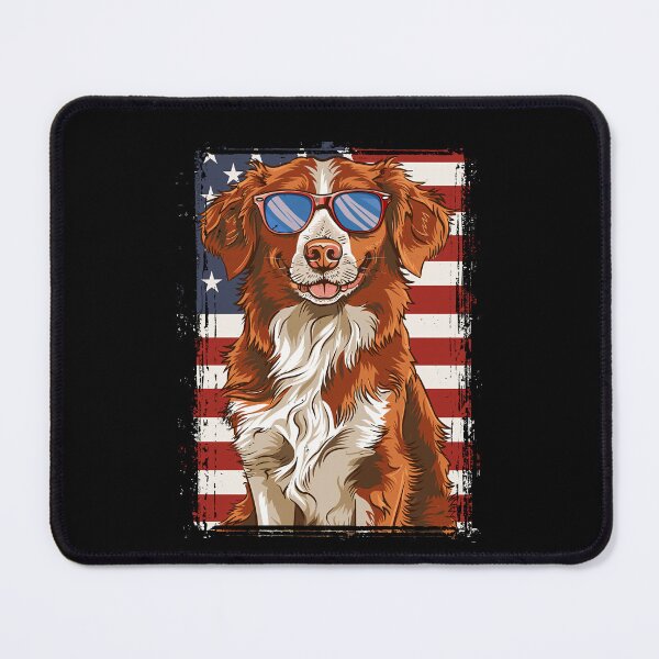 Item preview, Funny Nova Scotia Duck Tolling Retriever Toller 4th July USA Flag America Mom Dad Kids designed and sold by rafaeltto.